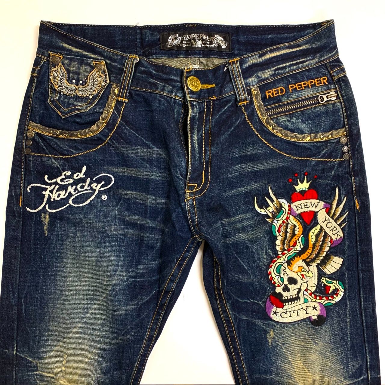 RED PEPPER× Ed Hardy】レッドペッパー×エドハーディ/刺繍