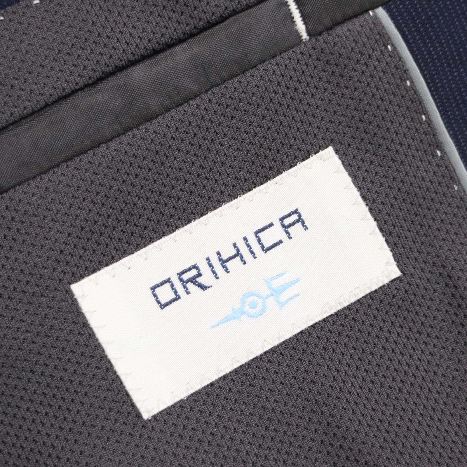 美品 ORIHICA オリヒカ セットアップ ネイビー　ストレッチ 背抜き XL ORIHICAオリヒカ ネイビー セットアップ ジャケット ネイビー