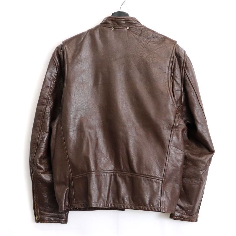 70s vintage THIS GENUINE LEATHER レザー シングルライダース