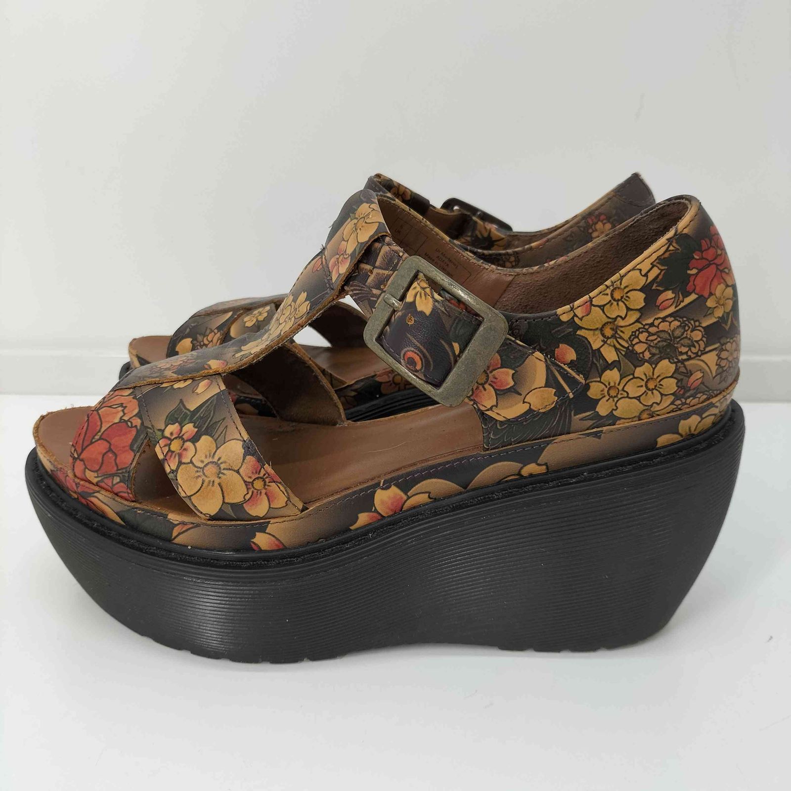 ドクターマーチン Dr.Martens ADAYA 和柄 厚底サンダル レディース EUR 