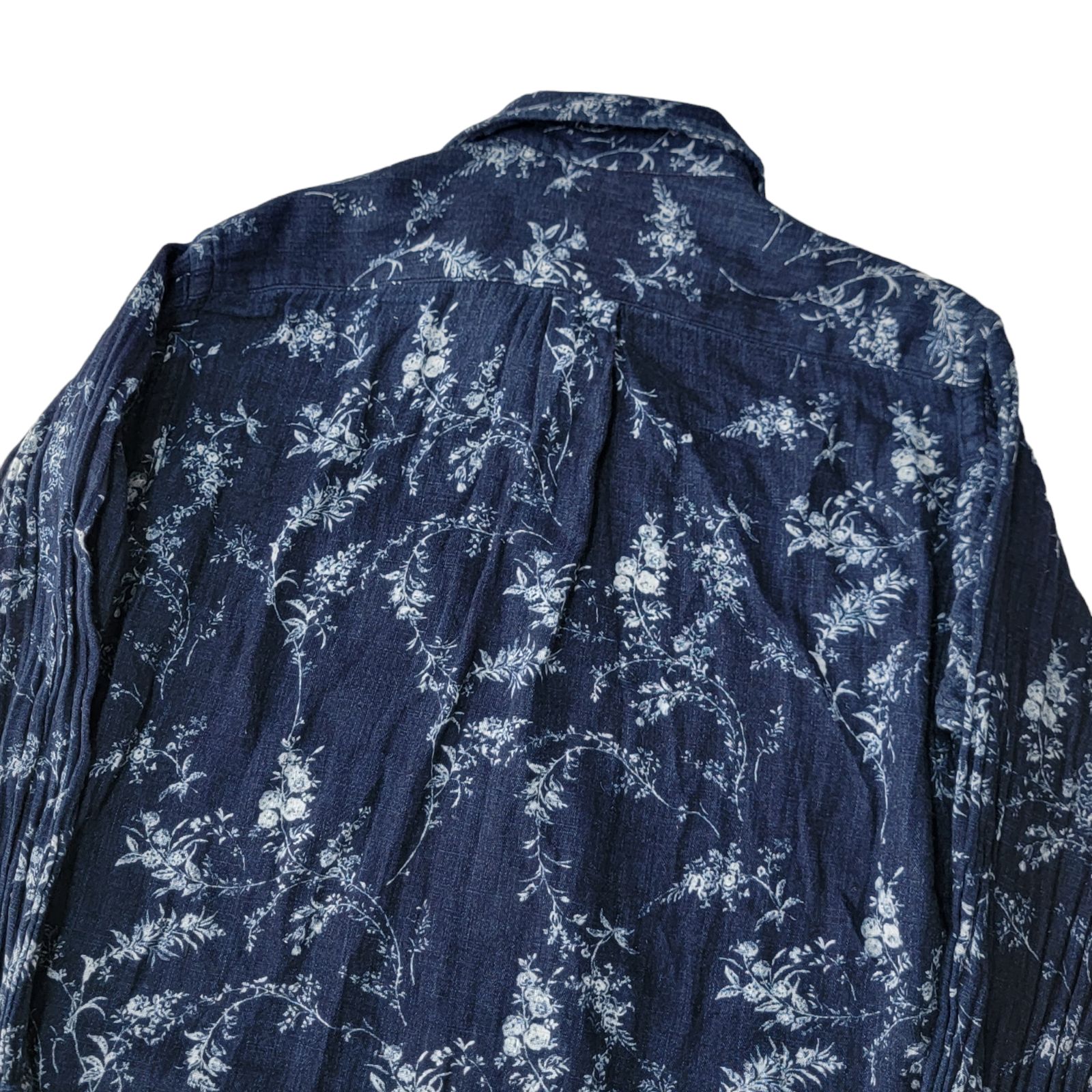 極美品】藍染め フォーティファイブアール 45R 花柄 インディゴ