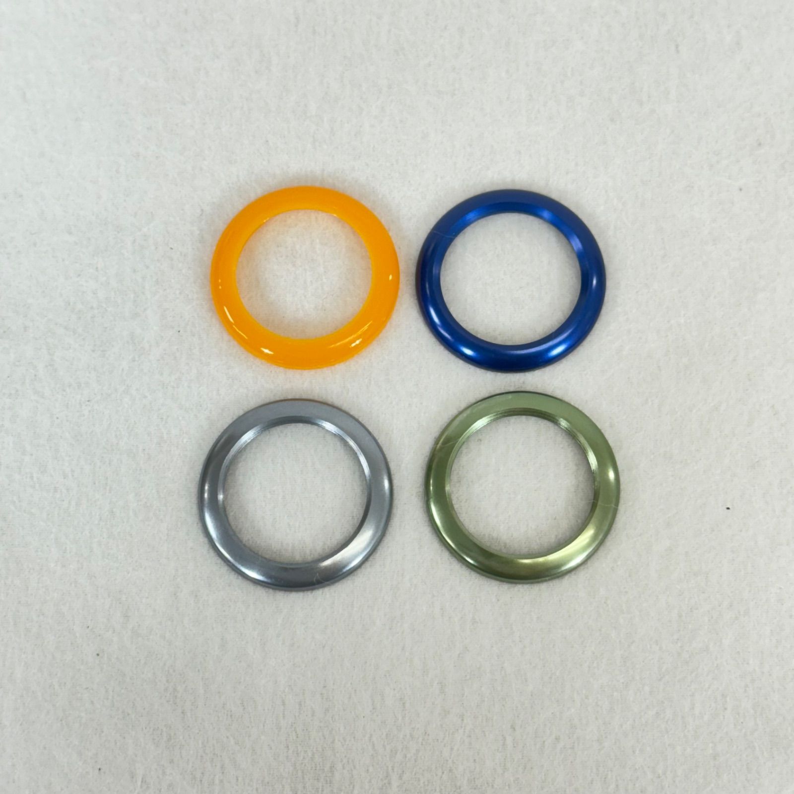 Gucci グッチ ヴィンテージ 11|12.2 チェンジベゼル 交換リング 4色セット き イエロー ブルー シルバ―系 グリーン系