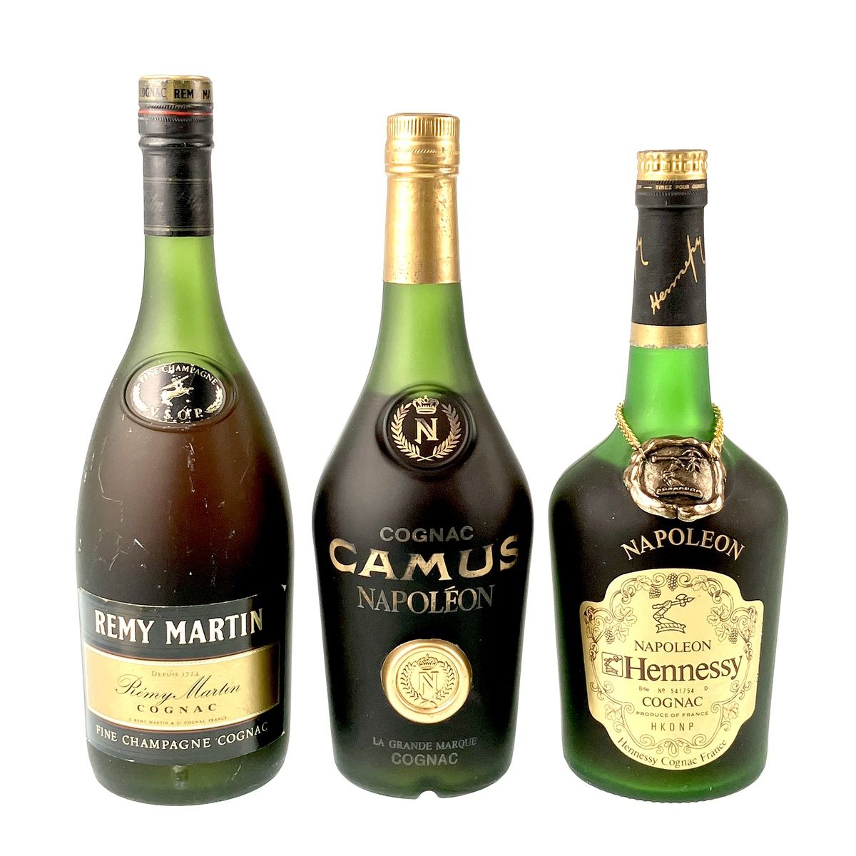 3本 REMY MARTIN CAMUS Hennessy コニャック ブランデー セット 【古酒