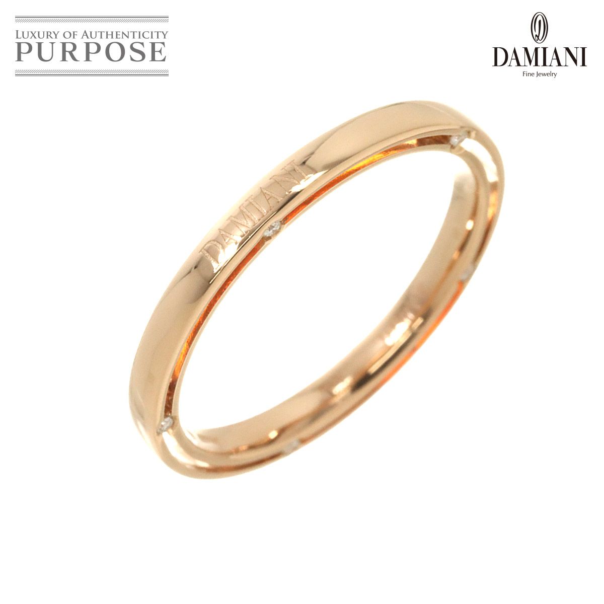 【国内発】新作 [2-5日着] DAMIANI D.SIDE ピンクゴールドリング ディ・サイド リング｜正規販売店のアイアイイスズ