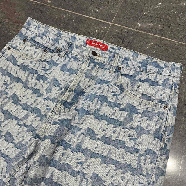 Supreme 22ss Fat Tip Jacquard Regular Jean SIZE-36
