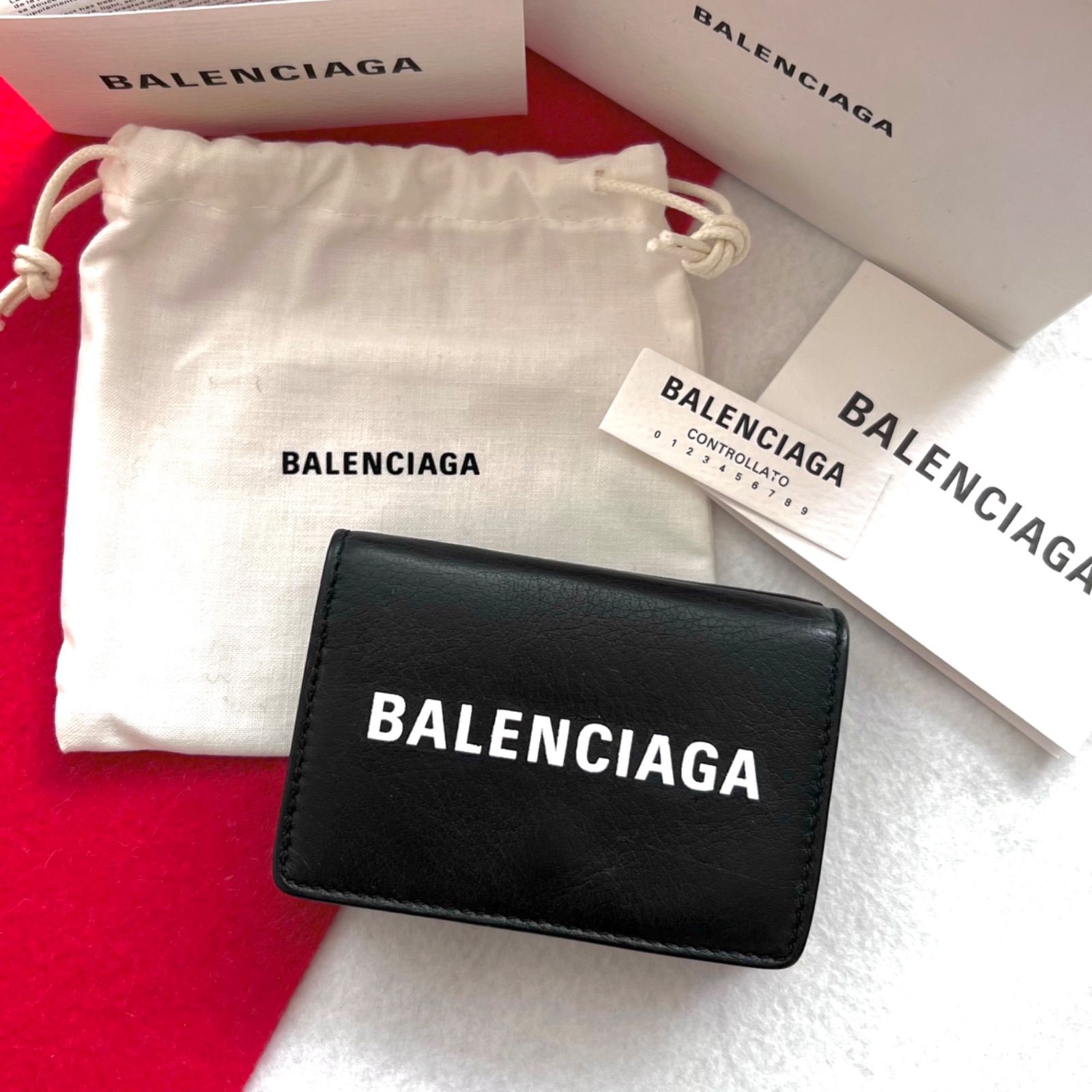 正規品:sparkles: BALENCIAGAバレンシアガ財布三つ折りエブリディミニ