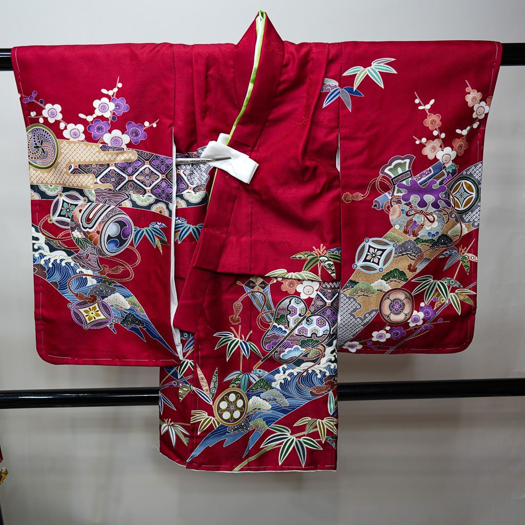 七五三 三歳 男児 被布着物フルセット 日本製 陽気な天使 祝着 NO38627 七五三 三歳 男児 被布着物フルセット 日本製 陽気な天使 祝着 男の子