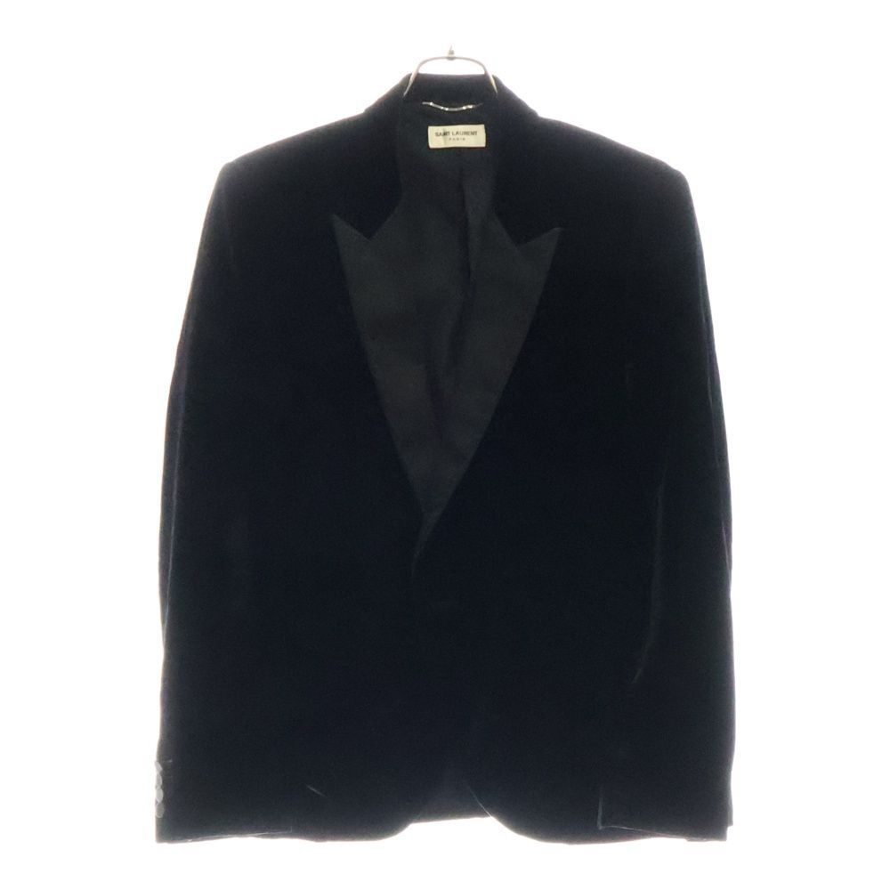 SAINT LAURENT PARIS サンローランパリ 1B Velor Tailored Jacket ベロアテーラードジャケット ブラック 484520 Y525R