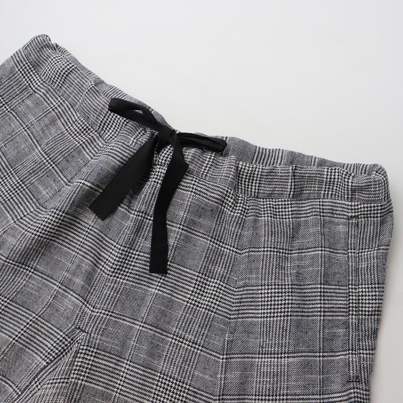 美品 アーツアンドサイエンス ARTS&SCIENCE グレンチェック リネン 