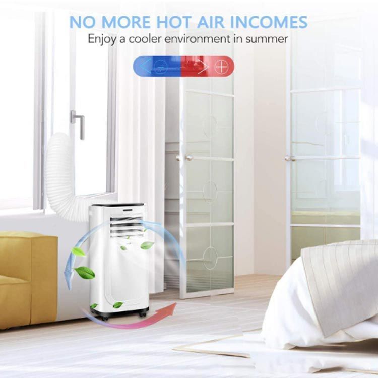 窓用エアコン ホワイト 排気ダクト付き