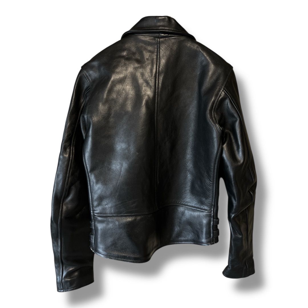 FREEDOM ダブルライダース レザージャケット 50 ブラック フリーダムレザー 革ジャン メンズ 本革 ダブルライダース レザー