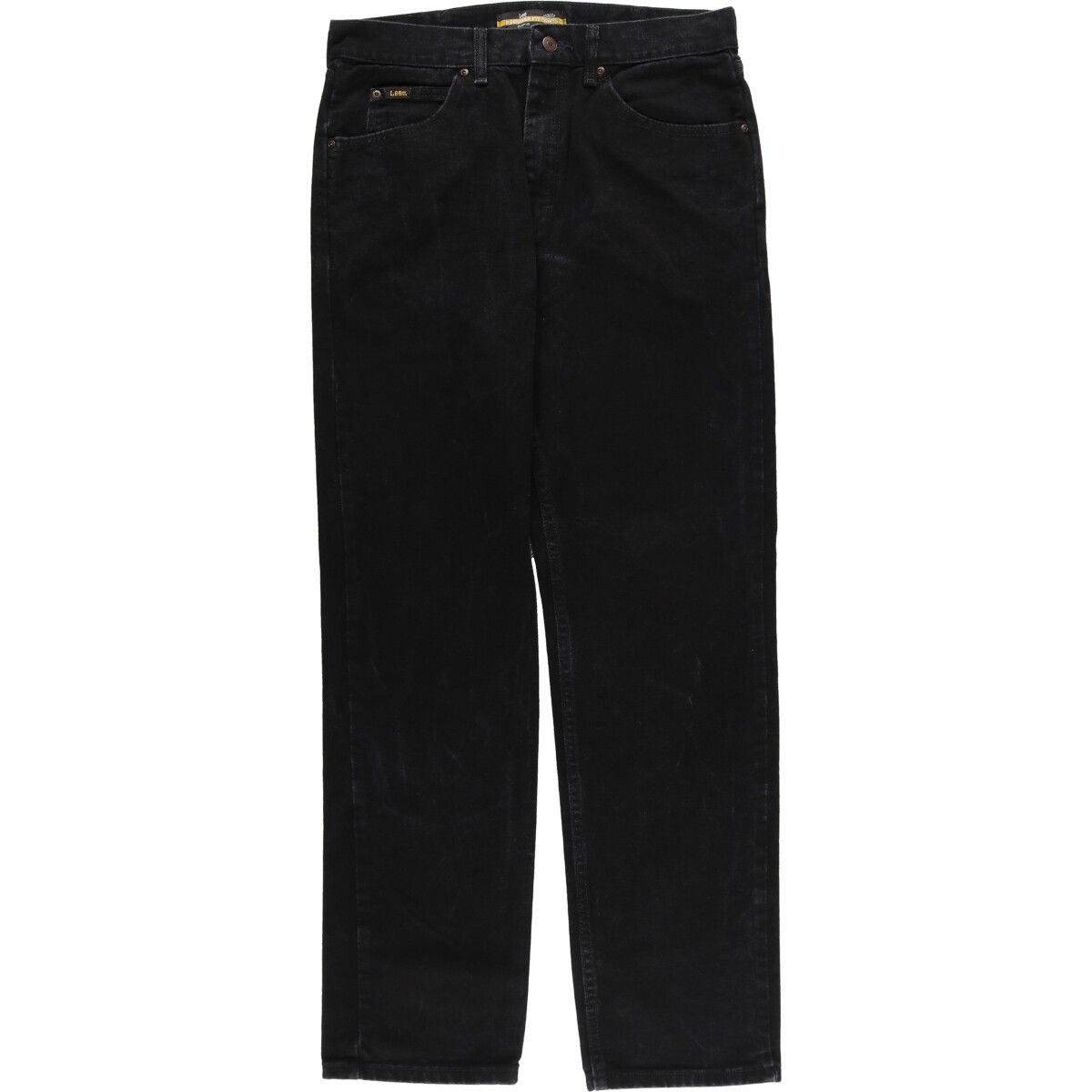 古着 リー Lee REGULAR FIT ブラックデニム ストレートデニムパンツ メンズw34 ワイドパンツ/eaa415168