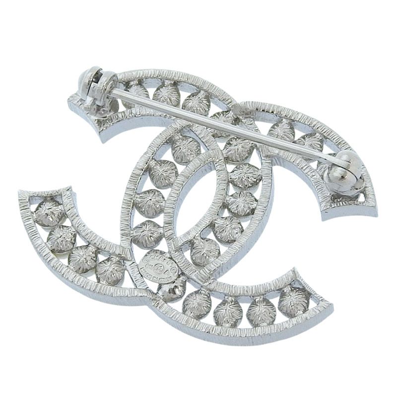 CHANEL シャネル ブローチ 美品 パール シャネル CHANEL ココマーク ブローチ ラインストーン フェイク