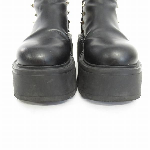 ans ヴァレンティノ VALENTINO ブーツ 厚底ブーツ 35 1/2 黒 ans ヴァレンティノ VALENTINO ブーツ 厚底ブーツ 35 1/2 黒