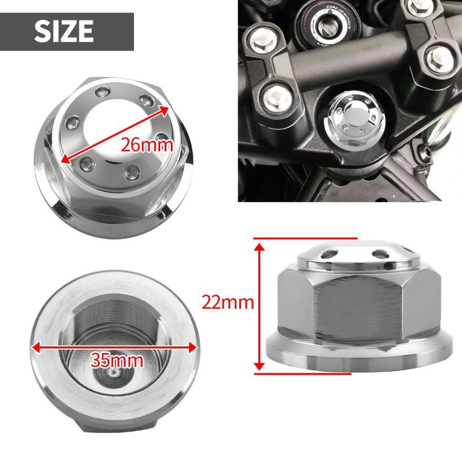 ステアリング ステムナット M22 P1.00 汎用 エイプ50 100