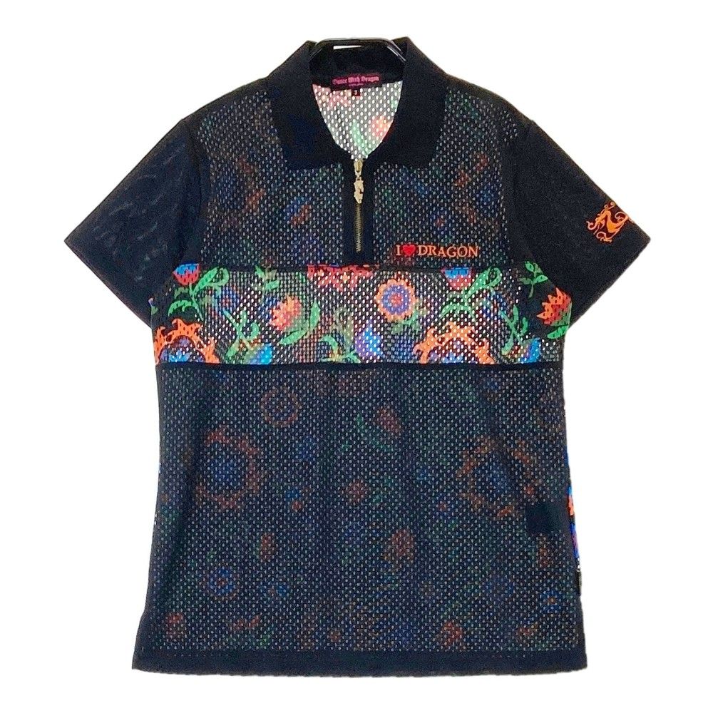 dance with dragon】サイズ3 花柄ゴルフウェア ポロシャツ 【公式通販】
