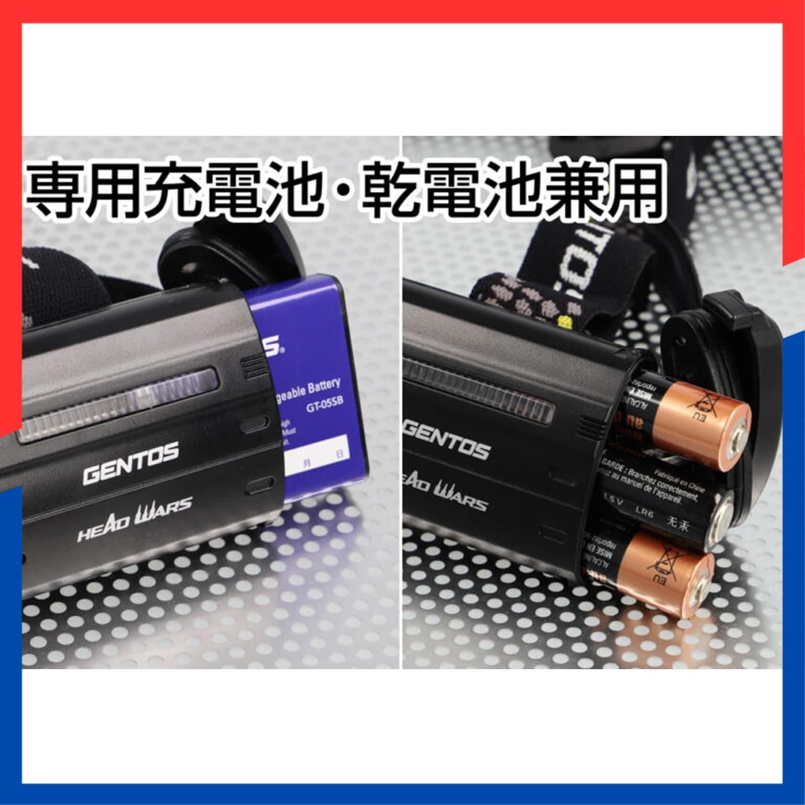 商品 ヘッドウォーズ HLP-2501 HLP-2502 HLP-2503 HLP-2504 470～800ルーメン 単3電池 充電池 ヘッドライト LED プロユース向け GENTOS ジェントス SKLAD-KIRPICHA_RU