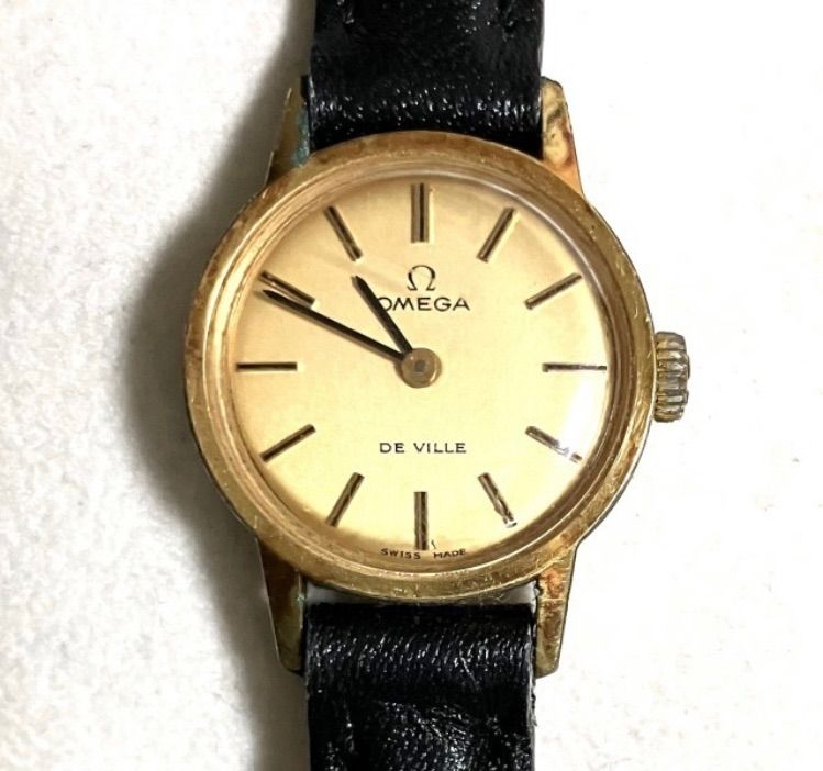 ☆稼動品☆OMEGA オメガ Ω/De Ville デビル☆手巻き☆ゴールド
