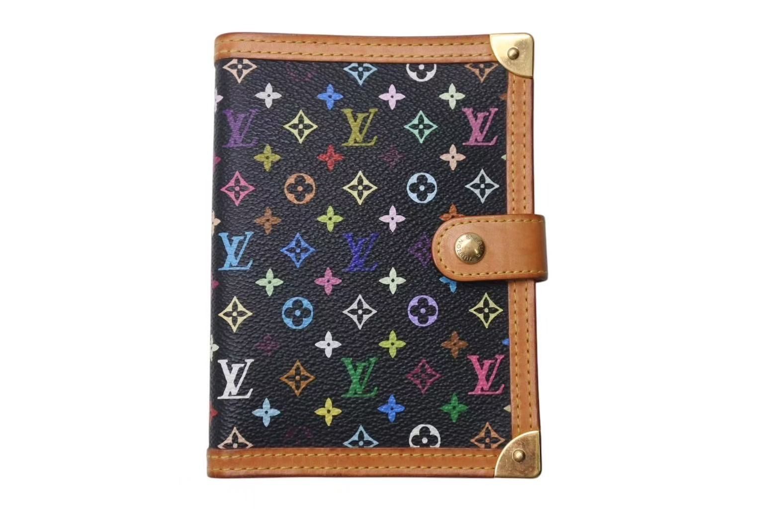 LOUIS VUITTON ルイヴィトン 手帳カバー システム手帳 アジェンダPM R20895 モノグラムマルチ ノワール 4c073993