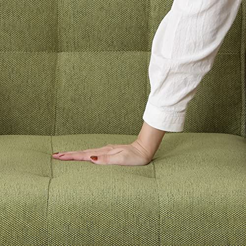 71158 フレンズ レトロ お掃除ロボット通れる ファブリック 天然木 グリーン 幅65×奥行73×高さ70cm 肘付き 一人掛け ソファー 1人掛け ソファ 不二貿易 MARWIL-DEMENAGEMENTS_CH