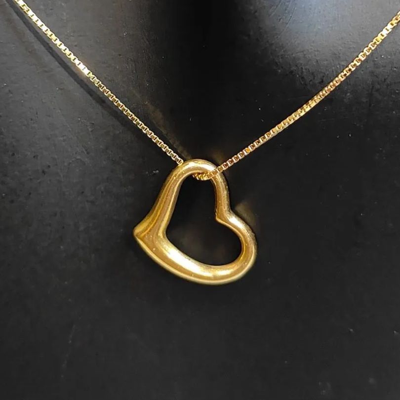 ハート型チャーム 18金 heart pendant (ペンダントのみ) k18 ハート型