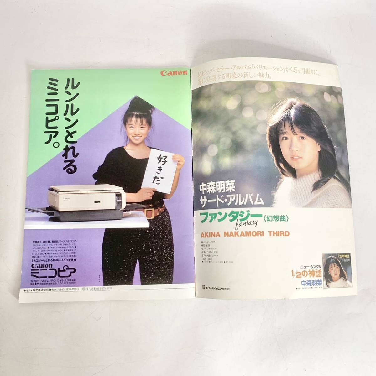 中森明菜 A.K.I.N.A 1983年 ミルキーウェイ 春の風を感じて