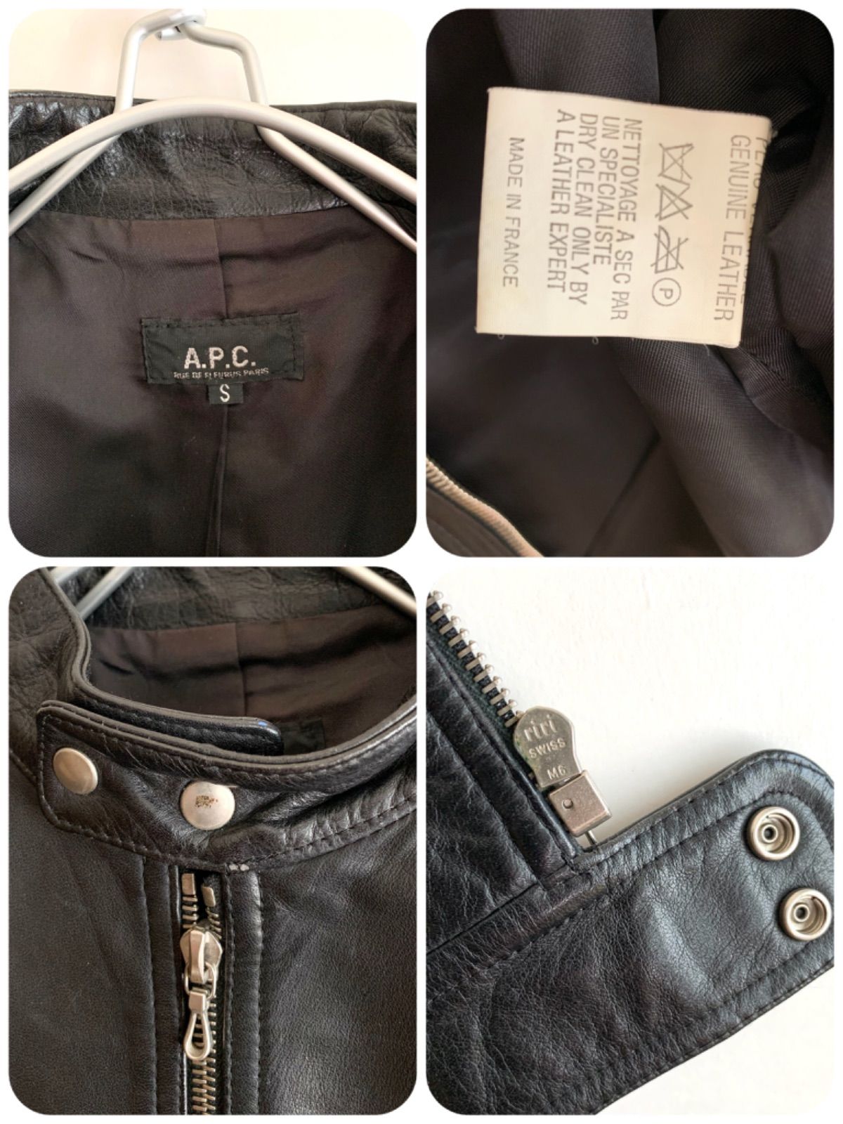 希少❗️ A.P.C. アーペーセー シングル ライダースジャケット