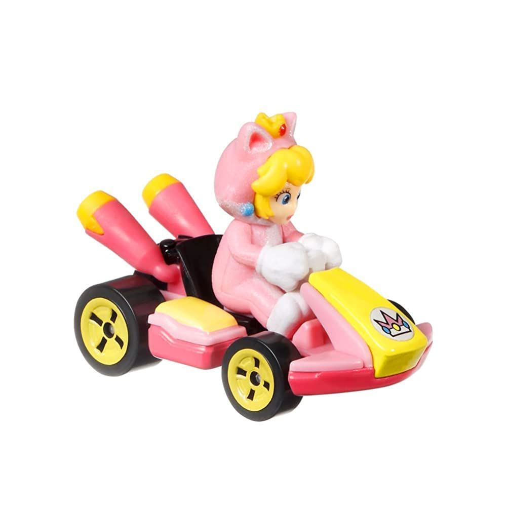 Hot Wheels マリオカート キャットピーチ、[ピンク] スタンダードカート 