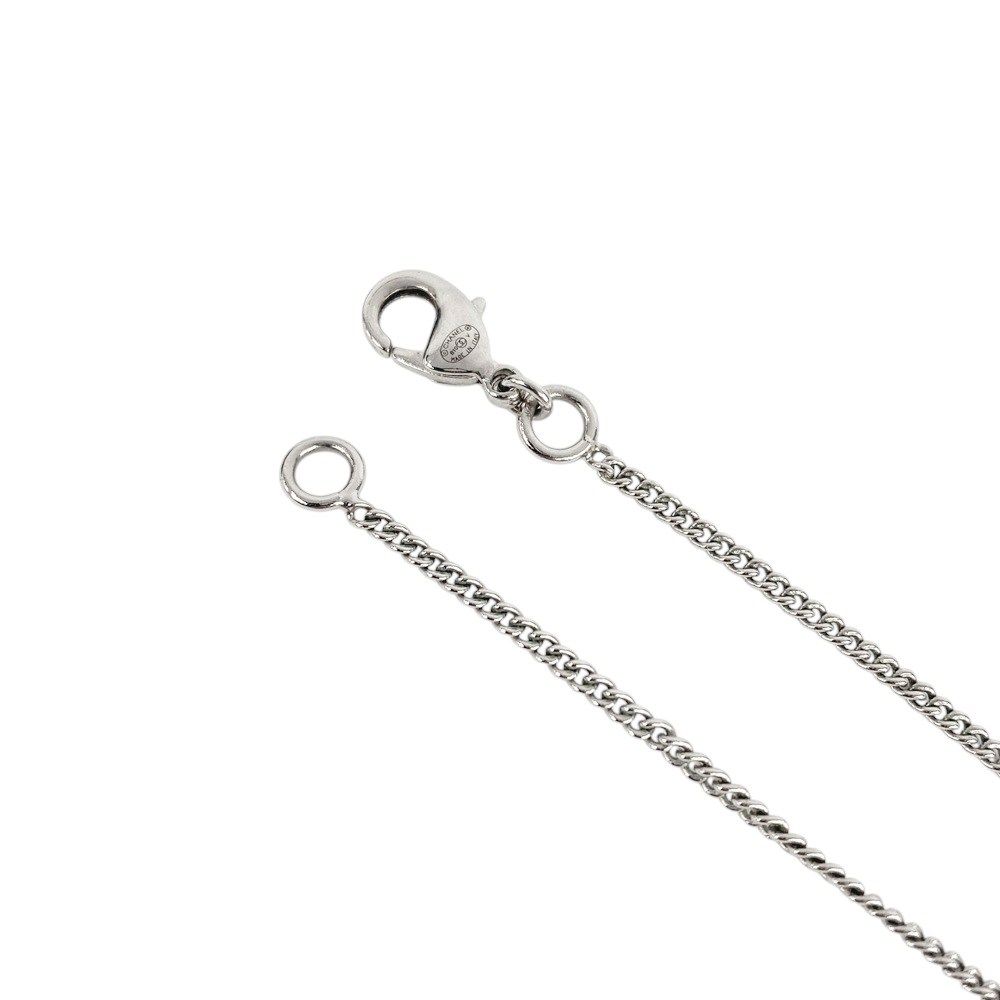 シャネル ココマーク ラインストーン シルバー ネックレス B10 CHANEL シャネル ネックレス ココマーク ラインストーン