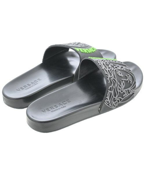 VERSACE ヴェルサーチ サンダル 黒 4112525Y0029 Men's Designer Sandals & Slides | VERSACE US