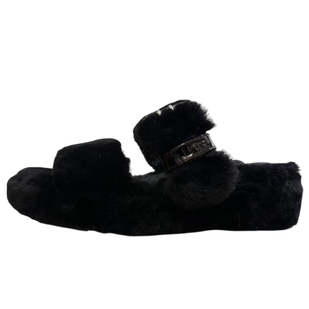 UGG ファーサンダル　美品　ファズイヤー 美品 UGG アグ W FUZZ YEAH ファズイヤー フラット ファー
