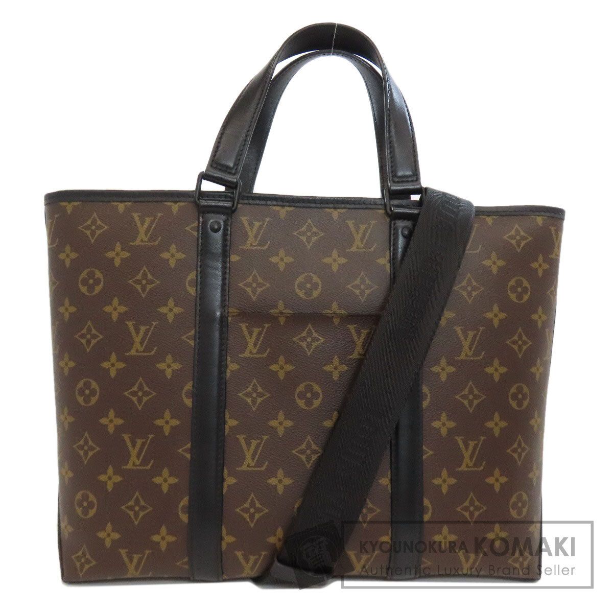 LOUIS VUITTON ルイヴィトン M45734 ウィークエンドPM トートバッグ モノグラムマカサー レディース