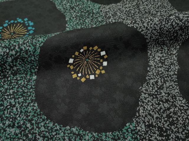 平和屋本店□極上 京型友禅作家 岡部睦美 長羽織 梅 たたき染め 羽織紐