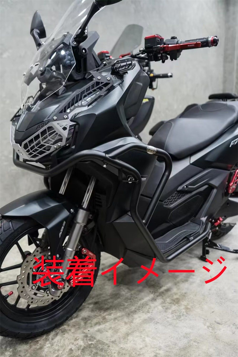 MOTOSKILL モートースキール アッパー クラッシュバー CB500X Y19-22 V.2 カラー：クロスブラック CB500X HONDA ホンダ HONDA ホンダ エンジンガード ために CRF1000L ために アフリカツイン 2016-2019