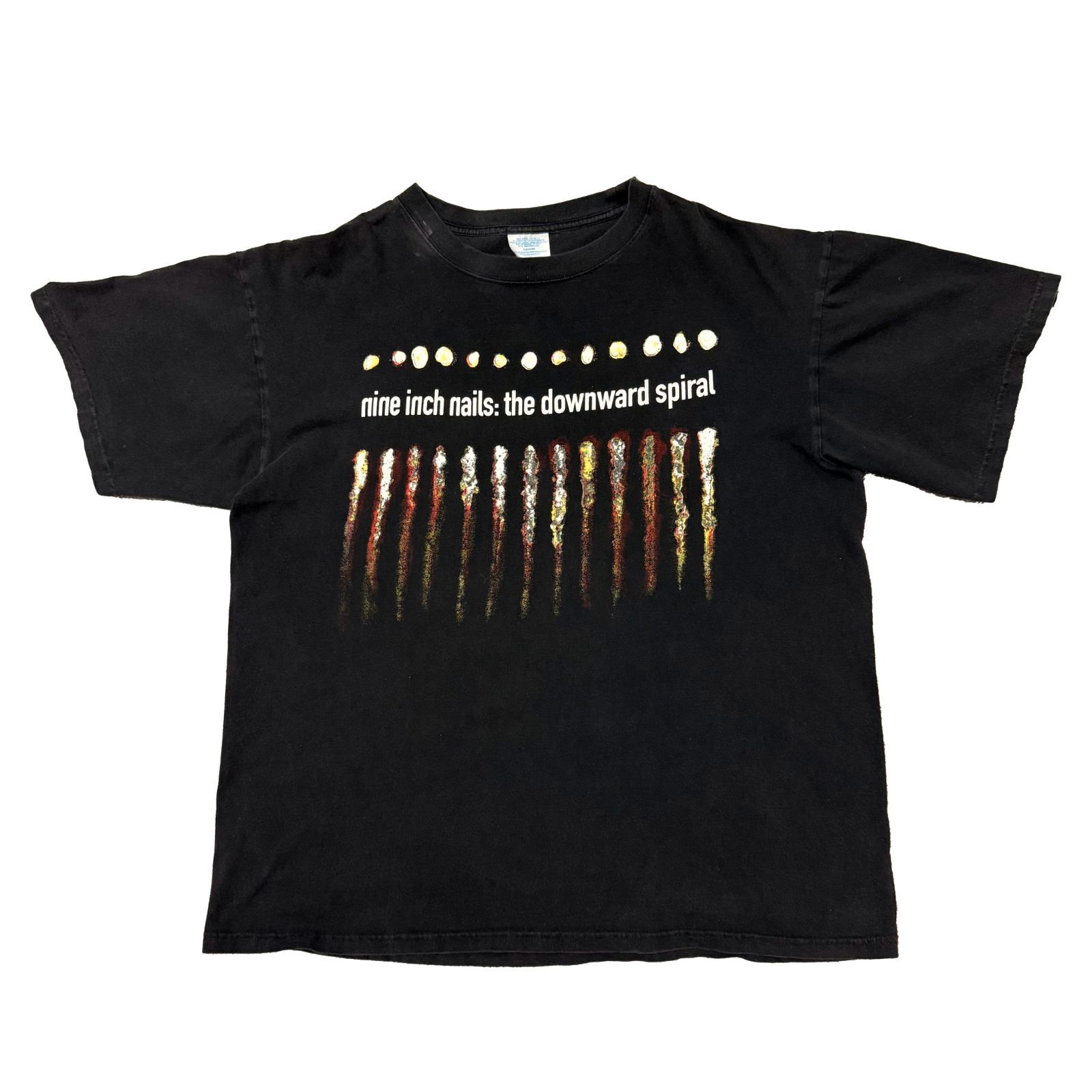 00s Nine Inch Nails The Downward Spiral Y2K M&O Knit バンドT T