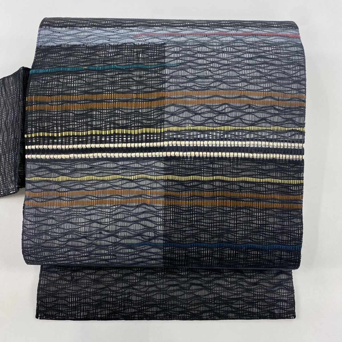 平和屋着物○和染紅型 栗山紅型 栗山吉三郎 小紋 吉祥丸文 鬼しぼ縮緬