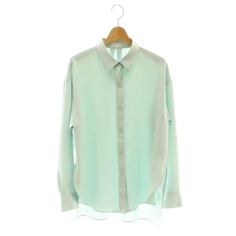 新品タグ付　NOBLE シーズンカラープレーンシャツ　グリーン　ノーブル 新品タグ付NOBLE シーズンカラープレーンシャツグリーンノーブル