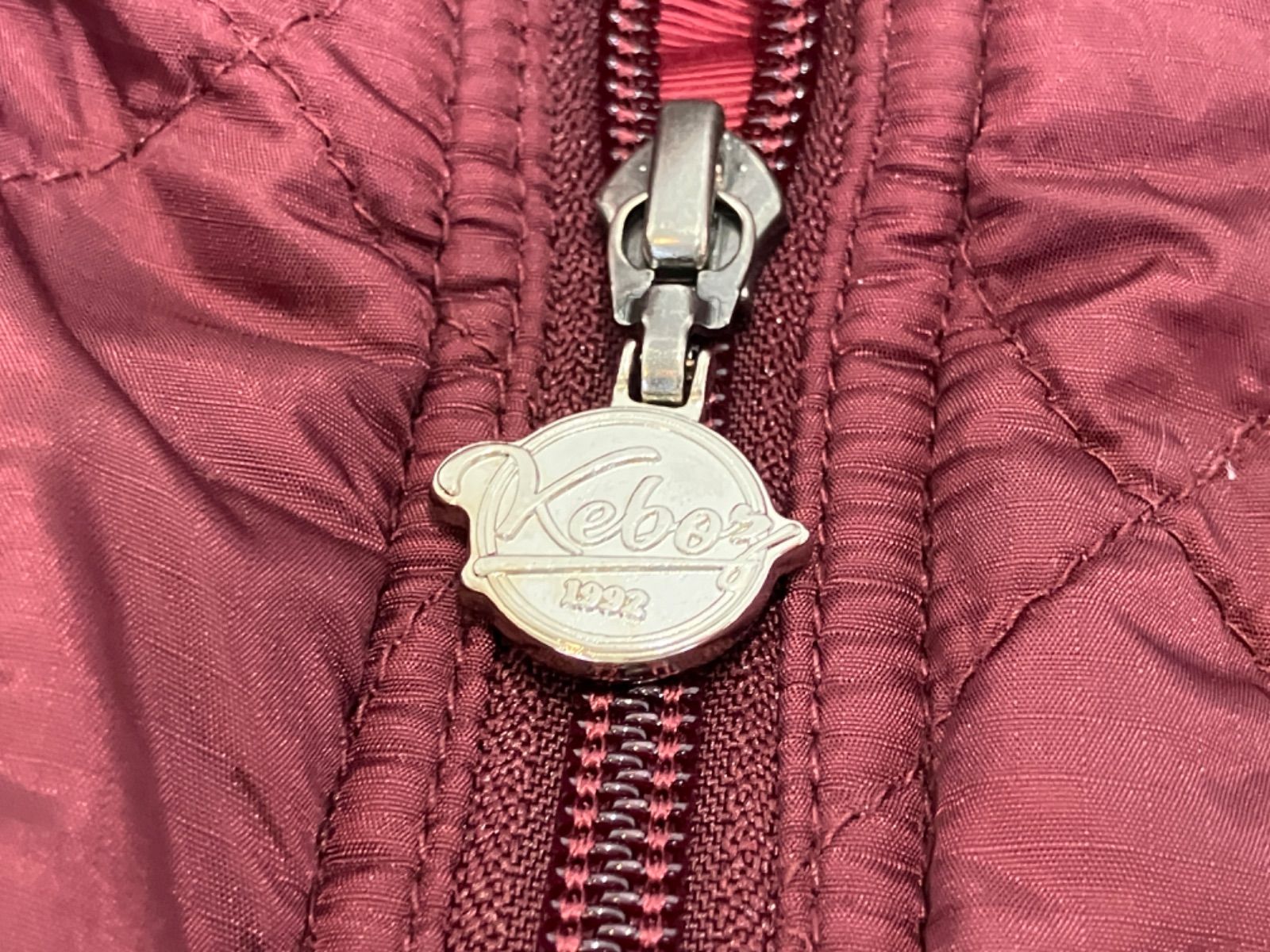 keboz キルティングベスト ケボズ KEBOZ QUILT VEST （BURGUNDY） -PASSOVER