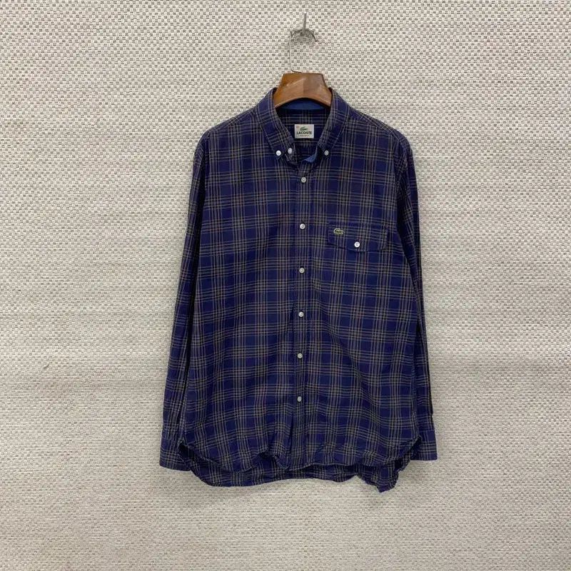 【雷市場（ポンジャン）商品韓国直送】 LACOSTE(ラコステ) チェック ポケット シャツ 100 K06449