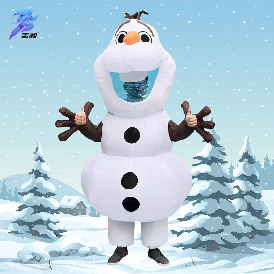 雪だるま風船服クリスマスハロウィン祝日レイヴステージパーティ出演衣装です