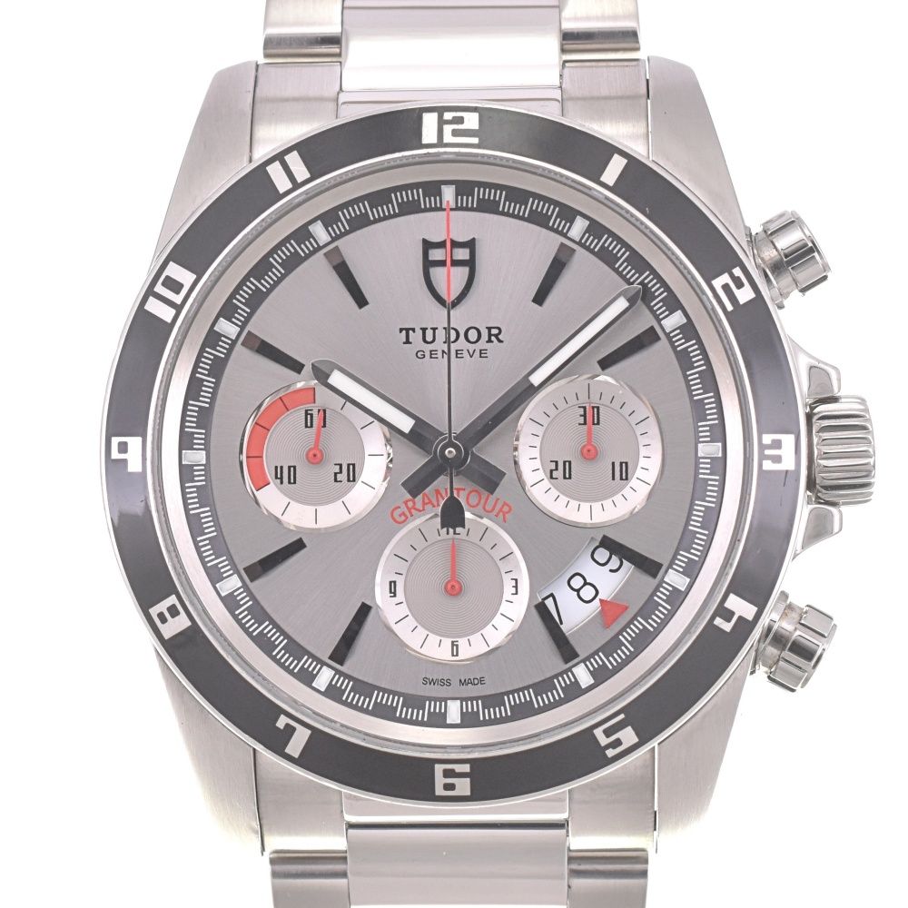 チューダー TUDOR 20530N グランツアー クロノグラフ デイト 自動巻き メンズ 保証書付き I 142649