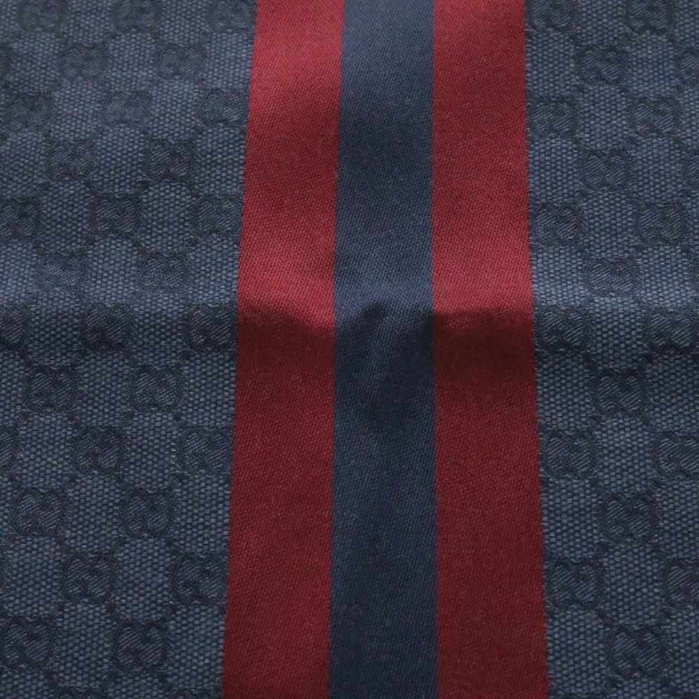 GUCCI グッチ ストール マフラー ブルー ウール 147351