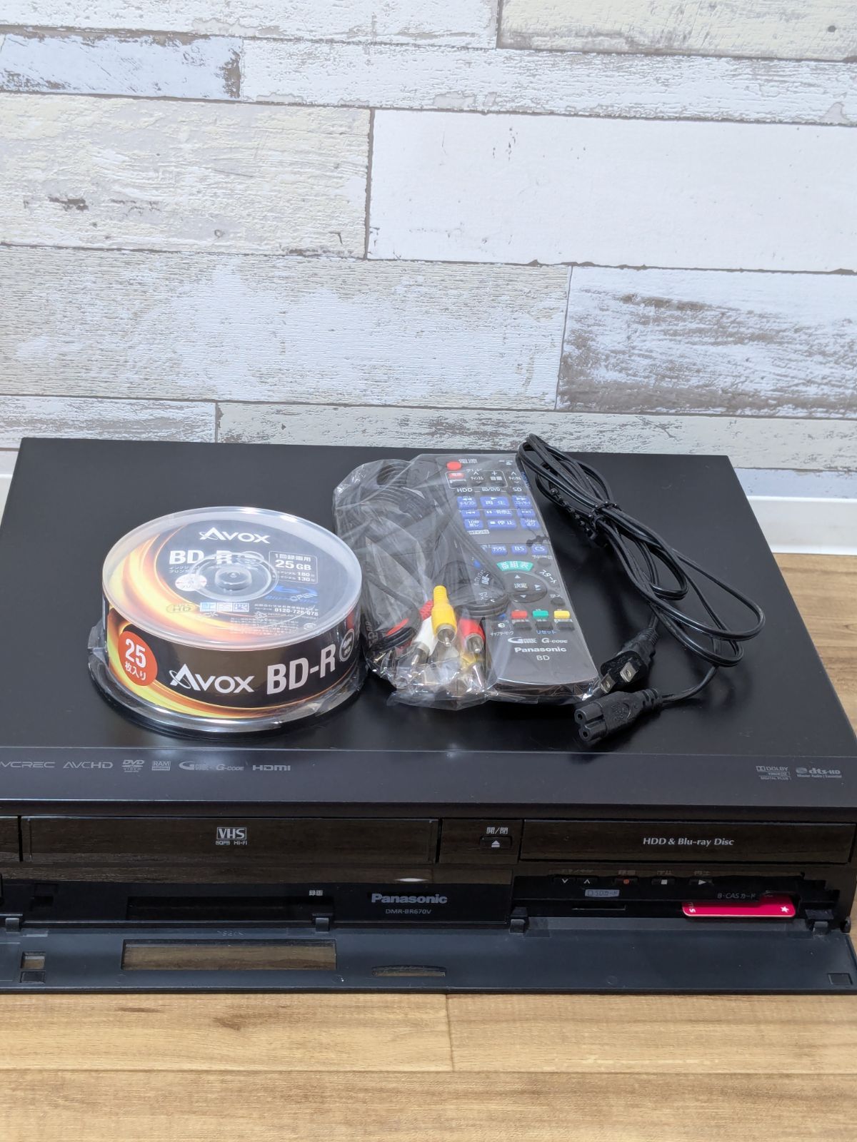 パナソニック 320GB 1チューナー ブルーレイレコーダー VHSビデオ一 