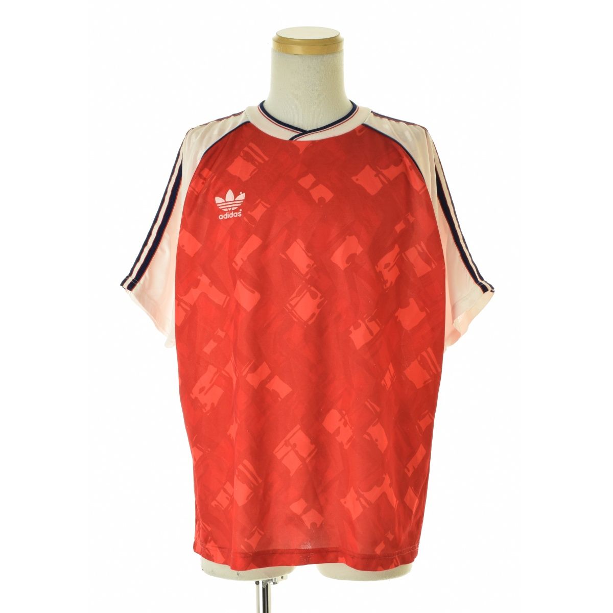 ADIDAS】80s 英国製 サッカーゲームシャツ ユニフォーム半袖カットソー