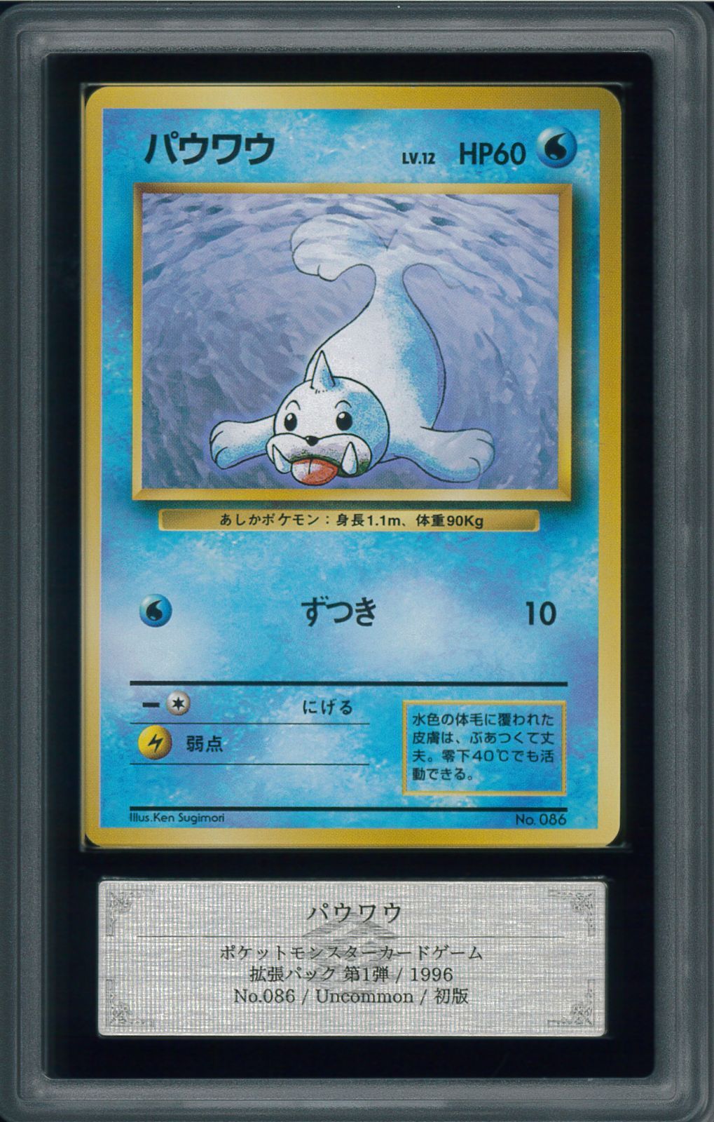 ポケモンカード パウワウ 初版 マーク無し 旧裏 旧裏面 ARS10