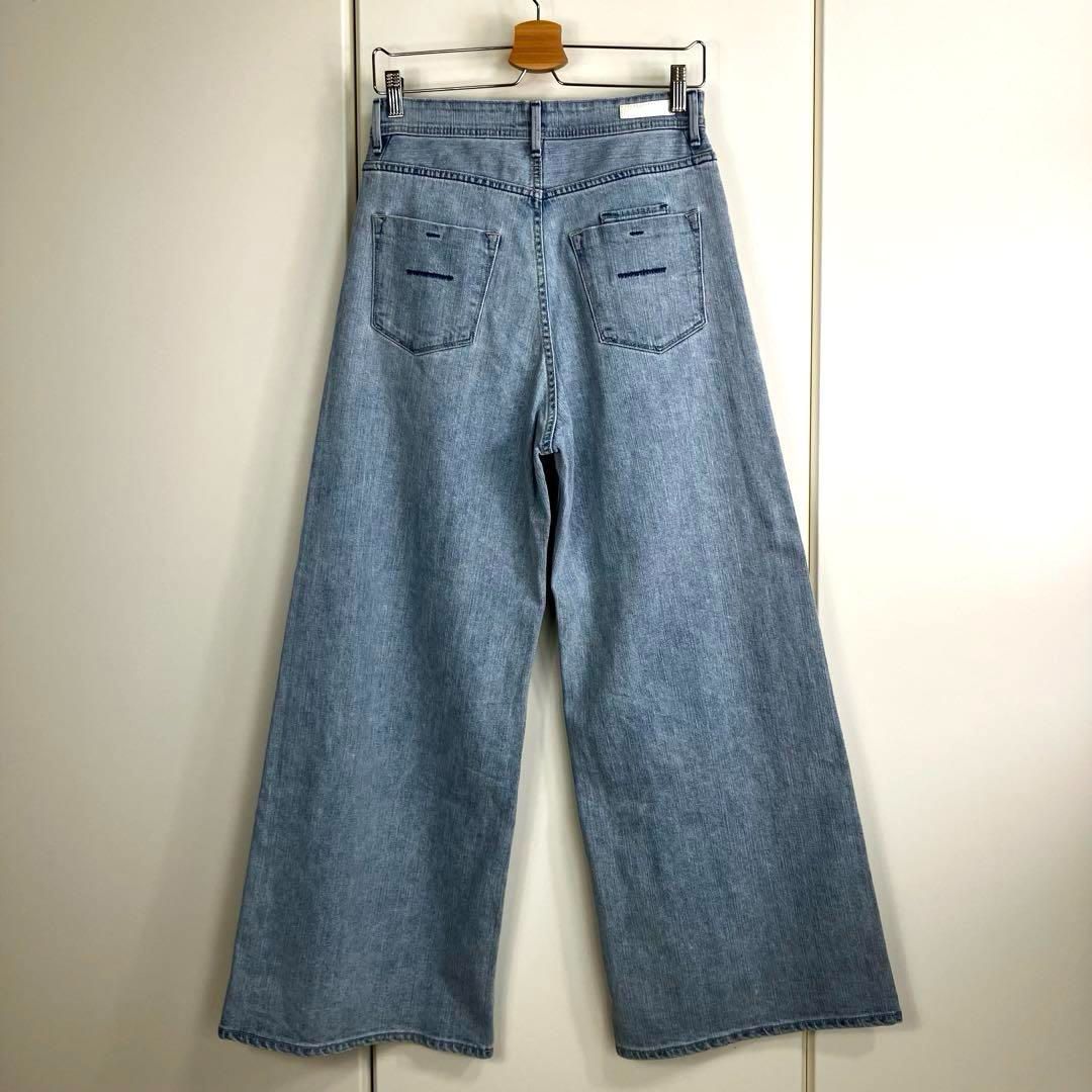 YANUK ヤヌーク ワイドフ デニムパンツ サイズ 27 ライトブルー