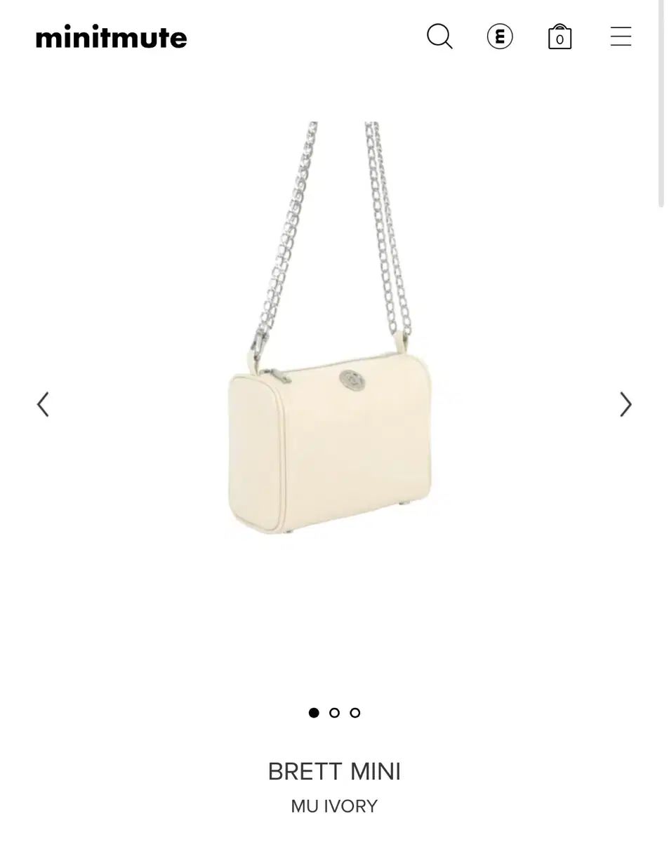 minitmute ミニミュート コンパクトウォレット アイボリー Compact