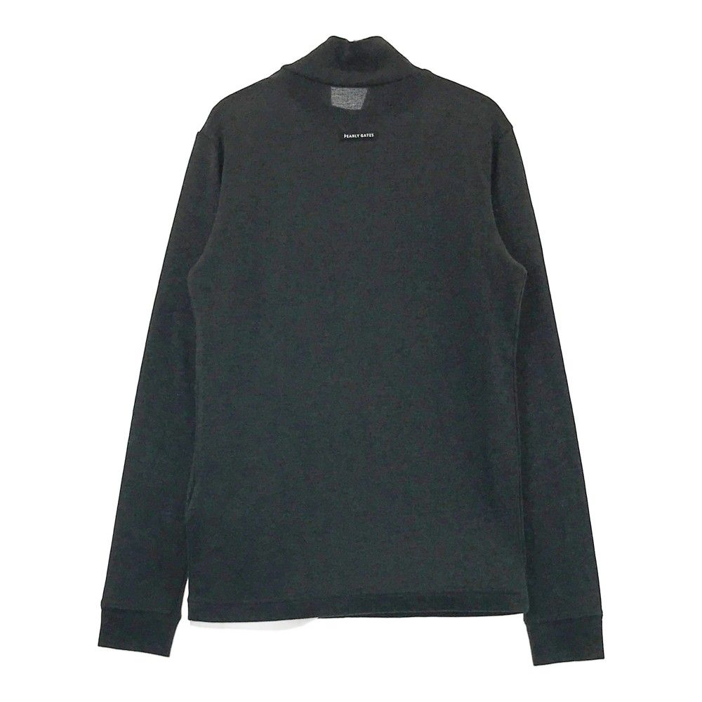 サイズ：1 PEARLY GATES パーリーゲイツ 2024年モデル ハイネック 長袖Tシャツ  グレー系 [240101415096] ゴルフウェア レディース ストスト サイズ：1 PEARLY GATES パーリーゲイツ 2024年モデル