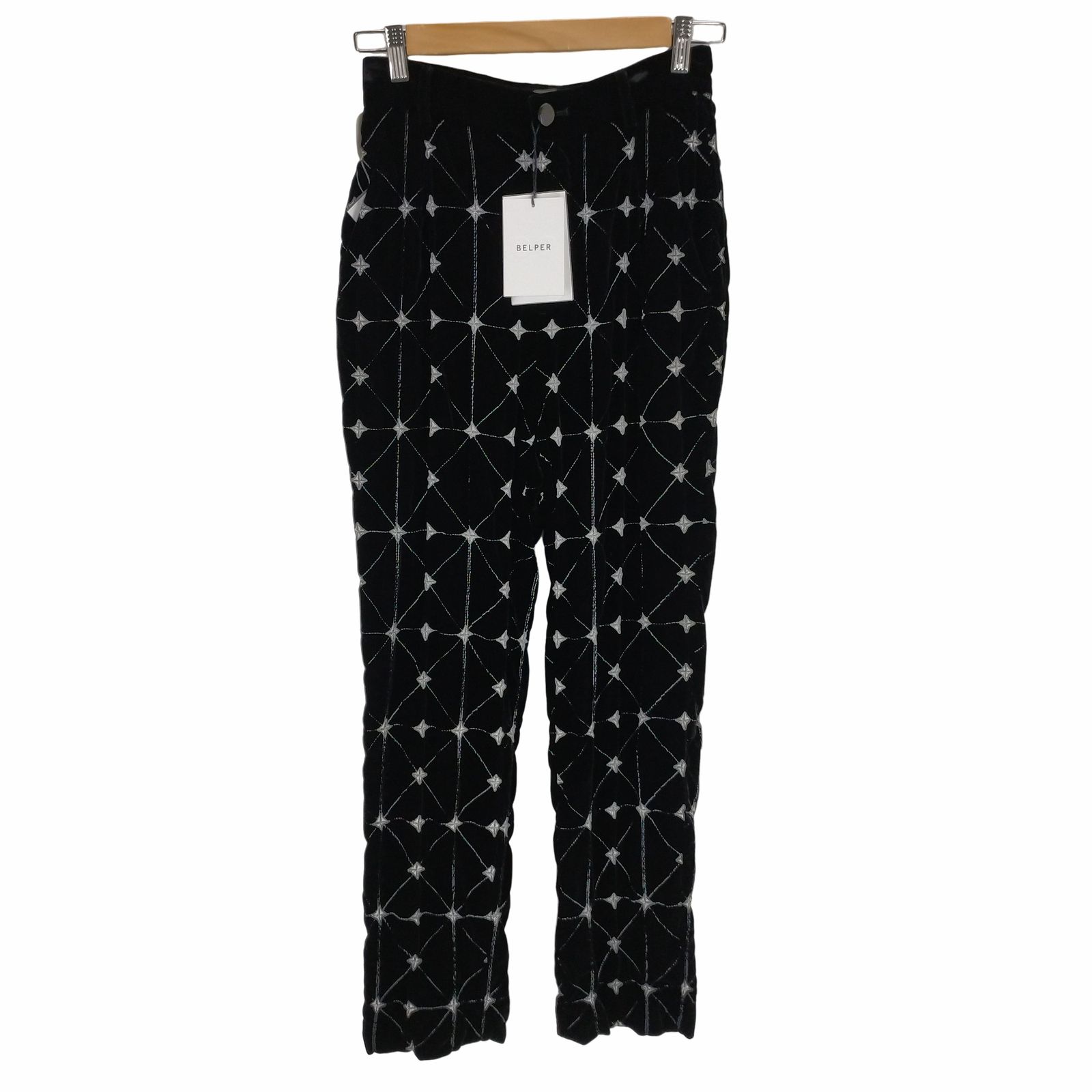 ベルパー BELPER EMBROIDERY VELVET pants レディース JPN：1