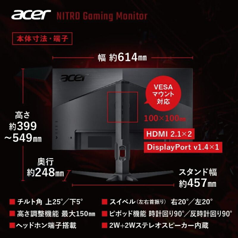 エイサー ゲーミングモニター